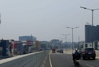 Kondisi kabut asap akibat kebakaran hutan dan lahan [karhutla] tengah 