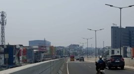 Kondisi kabut asap akibat kebakaran hutan dan lahan [karhutla] tengah 