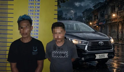 1 Kilo Sabu di Bawah Kursi, Perjalanan Innova Mewah Kandas di Palembang