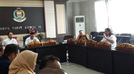 Anggota Komisi III DPRD Kota Palembang, Andreas Okdi Priantoro, dalam Rapat Dengar Pendapat [RDP] bersama Dinas Perhubungan, Inspektorat, DPMPTSP, Bagian Hukum, dan manajemen Green SM, Selasa 15 September 2026.