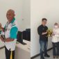 Hari Pelanggan Nasional 2026, Komisaris PT Tirta Sriwijaya Maju [TSM], Rebo Iskandar membagikan makanan bergizi bagi para pelanggan.