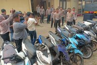 Sebanyak 102 kendaraan roda dua [R2] ditindak Polrestabes Palembang.