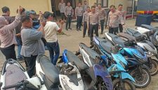 Sebanyak 102 kendaraan roda dua [R2] ditindak Polrestabes Palembang.