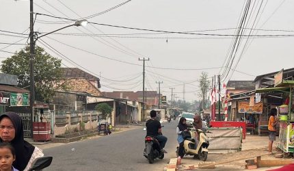 Kualitas udara di wilayah Pangkalan Balai, Kabupaten Banyuasin, Sumatera Selatan, terpantau berada pada kategori tidak sehat, Jumat 18 September 2026, pagi.