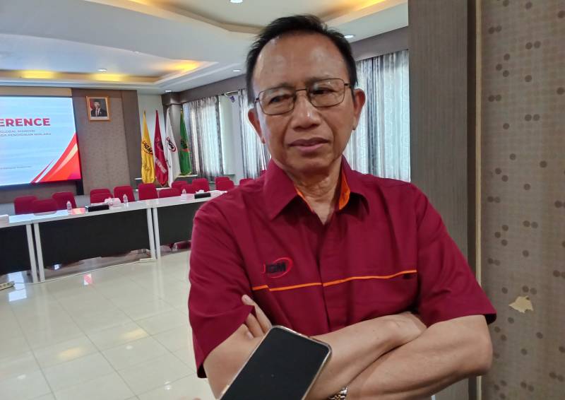Founder Yayasan IGM Marzuki Alie saat memberikan keterangan pers kepada WIDEAZONE.com pada Jumat 30 Oktober 2026.
