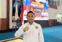 Muhamad Irfanjid, resmi menahkodai Persatuan Tinju Amatir Indonesia [Perbati] Kabupaten OKU Timur.