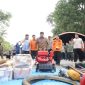 Bupati OKU Timur Lanosin atau Enos dalam koordinasi penanganan karhutla bersama Gubernur Sumatera Selatan Herman Deru, unsur TNI-Polri, dan pihak terkait di Posko Satgas Penanganan Karhutla Belitang, Sabtu 10 Oktober 2026.