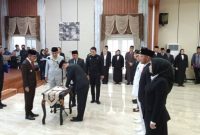 Wali Kota Palembang Ratu Dewa merombak jajaran pejabat tinggi pratama, administrator, hingga fungsional. Pelantikan digelar Jumat, 3 Oktober 2026, berdasarkan Keputusan Wali Kota Nomor 2816 dan 2821/165/2026.