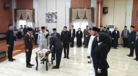 Wali Kota Palembang Ratu Dewa merombak jajaran pejabat tinggi pratama, administrator, hingga fungsional. Pelantikan digelar Jumat, 3 Oktober 2026, berdasarkan Keputusan Wali Kota Nomor 2816 dan 2821/165/2026.