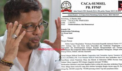 Pengamat dari Pusat Studi Kebijakan Ade Indra Chaniago menyikapi soal Caca Sumsel akan gelar aksi di DPRD Sumsel pada Selasa besok, 20 Oktober 2026.
